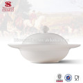 Keramische Form Suppenterrine des keramischen Geschirrs des weißen keramischen Geschirrs